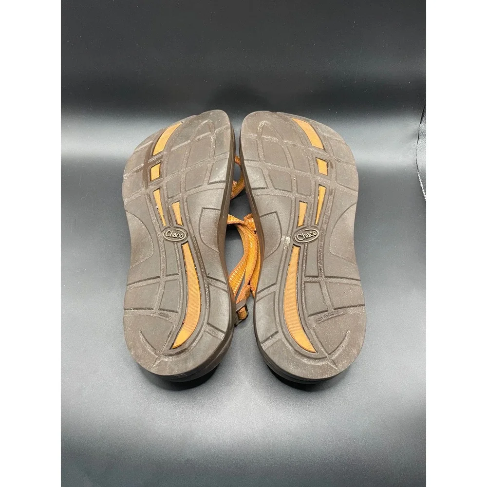 Chaco Z Cloud 2 Womens Sandals Orange Brown Strappy Toe Loop Sport Hiking Shoes